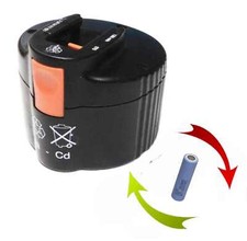 Akkureperatur Zellentausch für Original Fein Akku 9,6 V 2,0 Ah NiCd 92604057021 