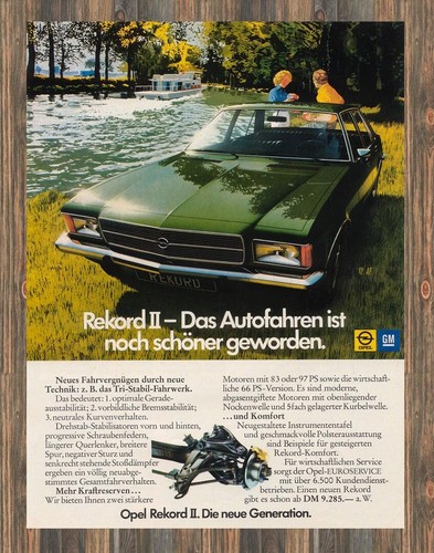 Opel rekord reklame - d,
