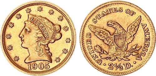 Usa dollar gold - 2,5,
