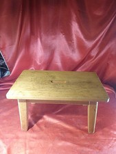 Alte Hitsche Fussbank Hocker Blumenbank Holz Schemel (5785)