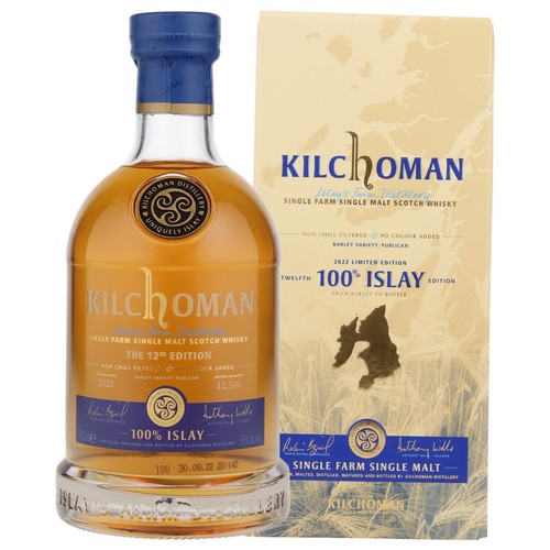 Kilchoman 100 islay 2022 - 100%,