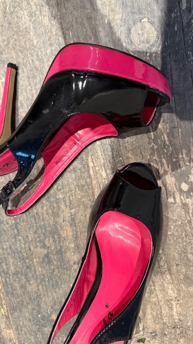 Plateau sling pumps - plateau, leder