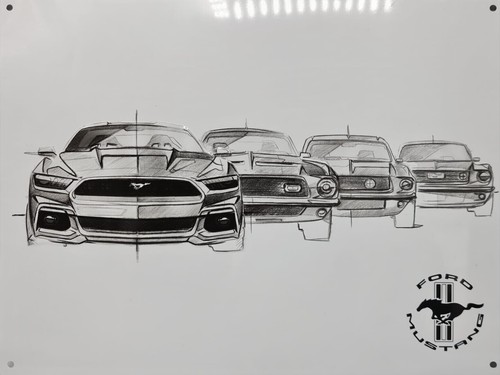 Ford mustang blechschild - ford,
