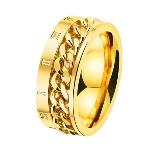 Herren biker ring ketten style - ring,