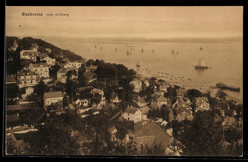 Hamburg blankenese blick - ak,