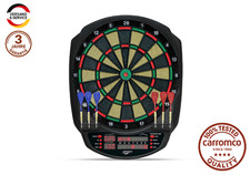 CARROMCO ELEKTRONIK DARTBOARD STRIKER-401 3-Loch Pfeile Netzteil rot-grün