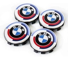 4x 68MM Nabendeckel Radnabenkappen Radkappen Felgendeckel BMW 50th M Anniversary