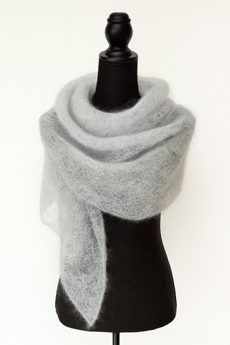 Tuch handgestrickt mohair - tuch,