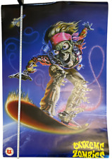Extreme Zombies Skateboard Poster 1999 90er Retro Skelett Cartoon Sci Fi Punk