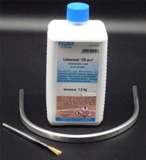 1 Stange Dachdecker Zinn Sn91Zn9 +1Kg Lötwasser ZD-pro+Pinsel NedZink Rheinzink