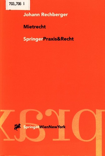 Mietrecht johann rechberger - mietrecht,