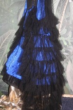 maxi tüll  überrock rock gothic mittelalter steam punk gr 38