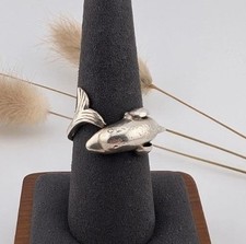 Damen Ring Sterling Silber 925 Größe 59 Delfin/Fisch 