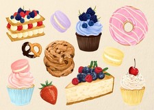 Sweet Treats Wandkunst f�r