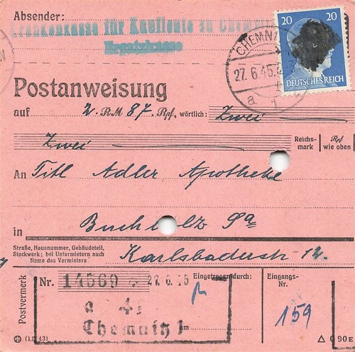 892011 sbz postanweisung mit - 892011),