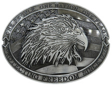 Gürtelschnalle Biker Rocker Schnalle USA Flagge und Adler Western Country Style