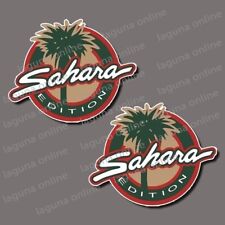jeep sahara Logo Glanz Wetterfest Aufkleber Sticker