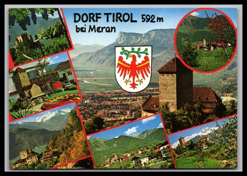 Ansichtskarte dorf tirol - tirol, bei