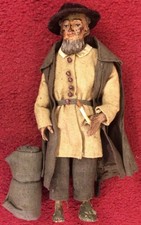 Bekleidete Krippenfigur aus