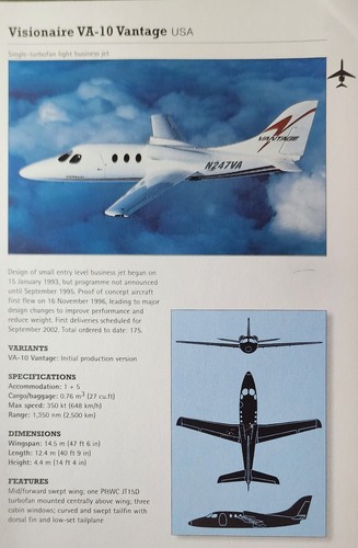Visionaire vantage plane - visionaire,