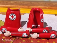 PLAYMOBIL X2 WESTEN ROTE ARME KRANKENSCHWESTER JACKEN KRANKENHAUS ARZT ARZT