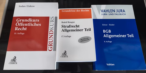 Lehrbücher jura studium - lehrbücher,