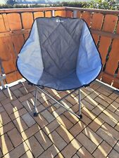 Berger Faltstuhl Chillout Grau Stahlgestell (Camping  Zelt Wohnmobil Wohnwagen)