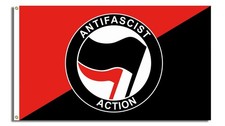 Antifa Flagge 150x90cm Antifaschistische Aktion Fahne Banner Demo Fanartikel NEU
