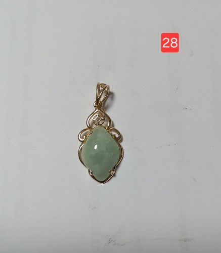 Vintage jade anhänger 585 - vintage,