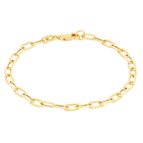10k gelbgold 3mm paperclip - gelbgold,