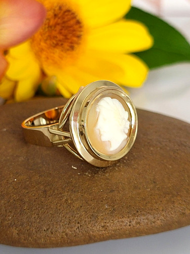Traumhafter antiker ring gold - ring,