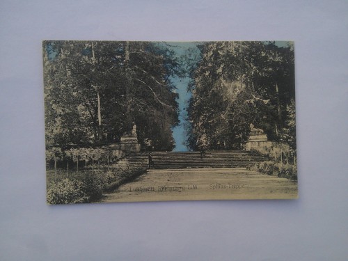 Rheinsberg sphinx treppe - ak,