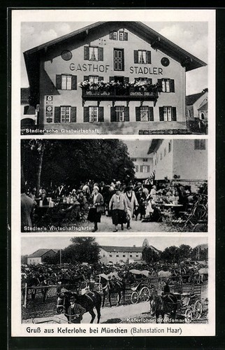 Grasbrunn keferlohe bei - ak, grasbrunn-keferlohe