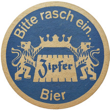 ALTER BIERDECKEL Brauerei Zipf Oberösterreich 1858 gegründet Bierfilze Sammeln