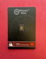 Wessex Mint Panda 1:200 Goldbarren in versiegelter Tep