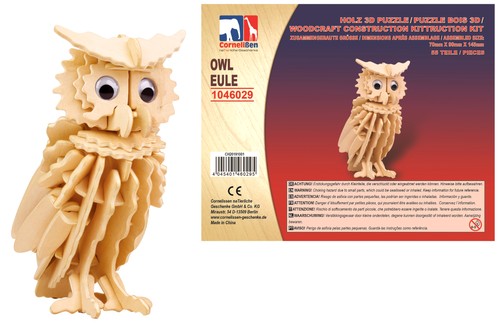 Holz puzzle eule - -,