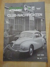 CLUB NACHRICHTEN - AUTO UNION