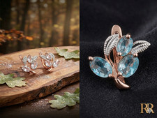 Zweifarbige Roségold Ohrringe