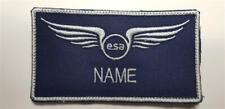 ESA PILOT WING NAMETAG BESTICKT MIT WUNSCHNAMEN AUFNÄHER PATCH SPACE KARNEVAL 