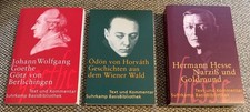 Bücherpaket 3x Suhrkamp BasisBibliothek Hesse / Goethe / von Horvath WIE NEU