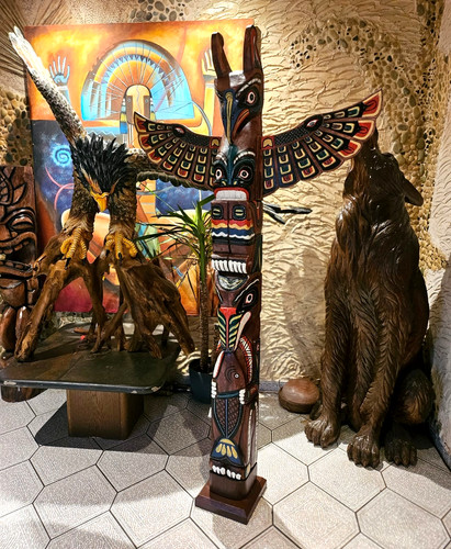 Totempfahl statue höhe 00 - höhe, 2,00