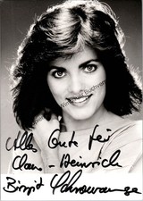 Original Autogramm Birgit Schrowange /// Autogramm Autograph signiert sig 349060