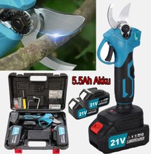 Akku-Elektrische Professionelle Baumschere Gartenschere 2x 5.5Ah Batterie DHL