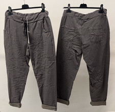 Moonshine Fashion Stretch Hose Jogpants Freizeit 44 46 48 Übergrösse Neu grau