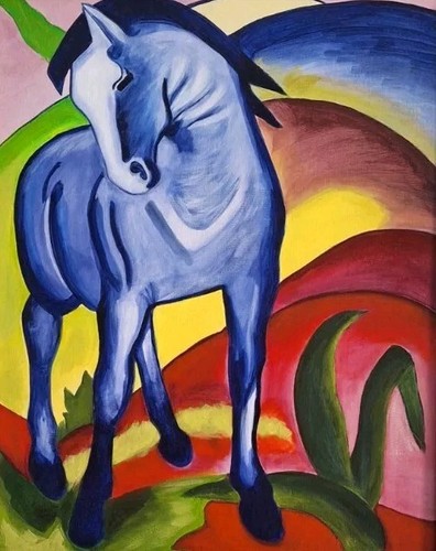 Blaues pferd nach franz - "blaues,