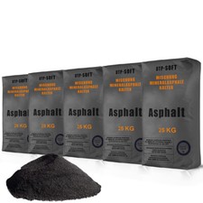 5 x 25kg Kaltasphalt 0-8 mm Reparaturasphalt Asphalt Kaltmischgut 125kg TOP 125