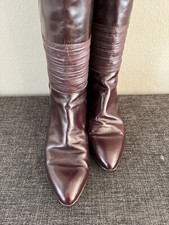 Vintage Stiefel  Vollleder Weinrot Bordeaux Gr. 37