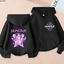 Mädchen K-POP Dämonenjäger Hoodie Kinder HUNTRIX Sweatshirt Pullover Top