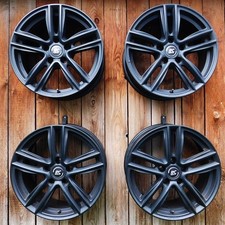 4x Brock RC-Design Audi Alufelgen schwarz-matt - 7,5x17  5x112  ET38 - A4 A6 A7