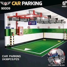 QiZhiLe 90009 Car Park/Parking Garage, z.B. für Lego Ferrari Daytona SP3 (42143)